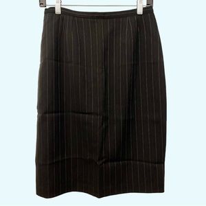 Black pinstripe pencil suit Skirt